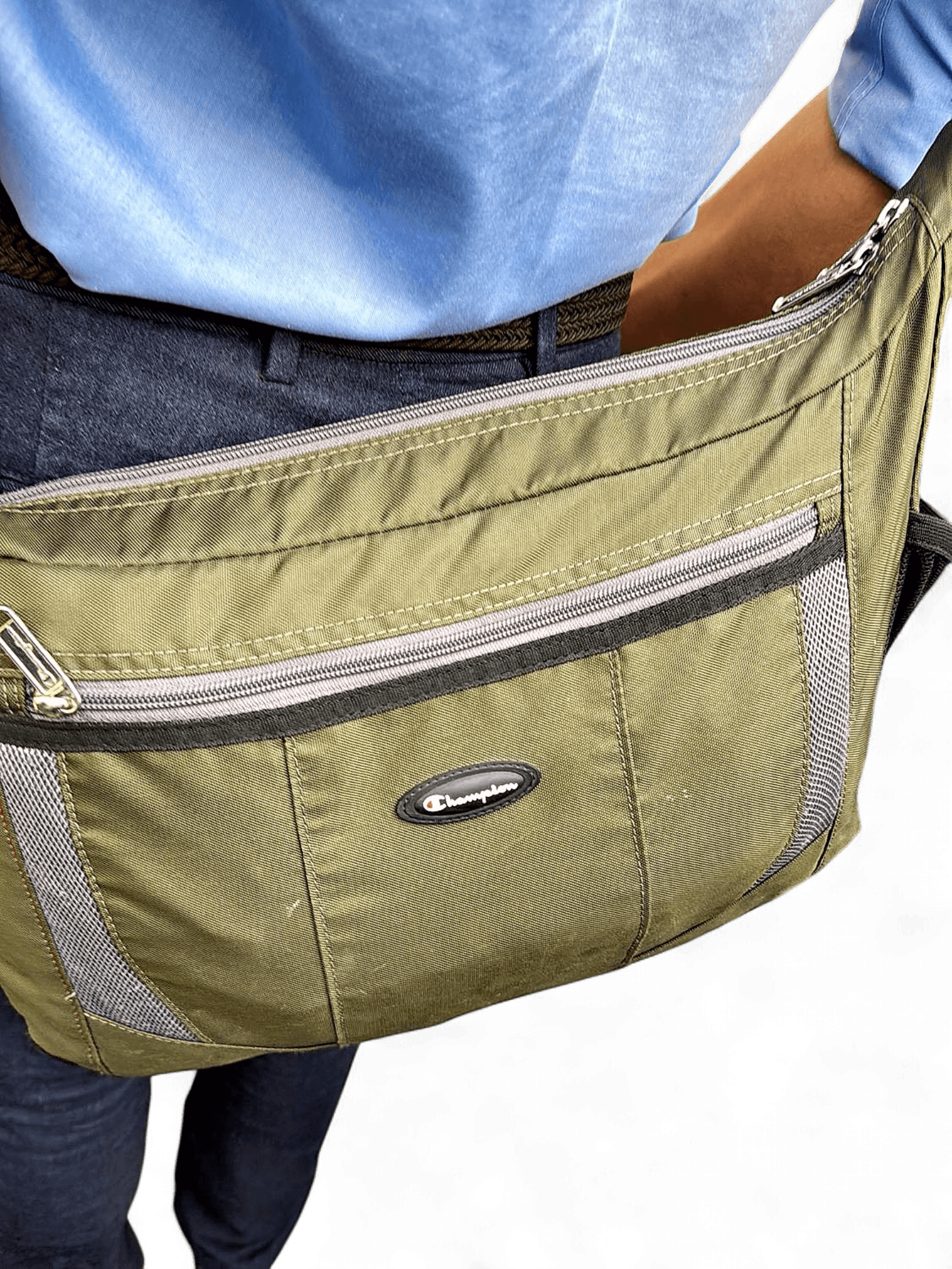 Champion Olive Green Travel Waist Bag / Fanny Pack 1