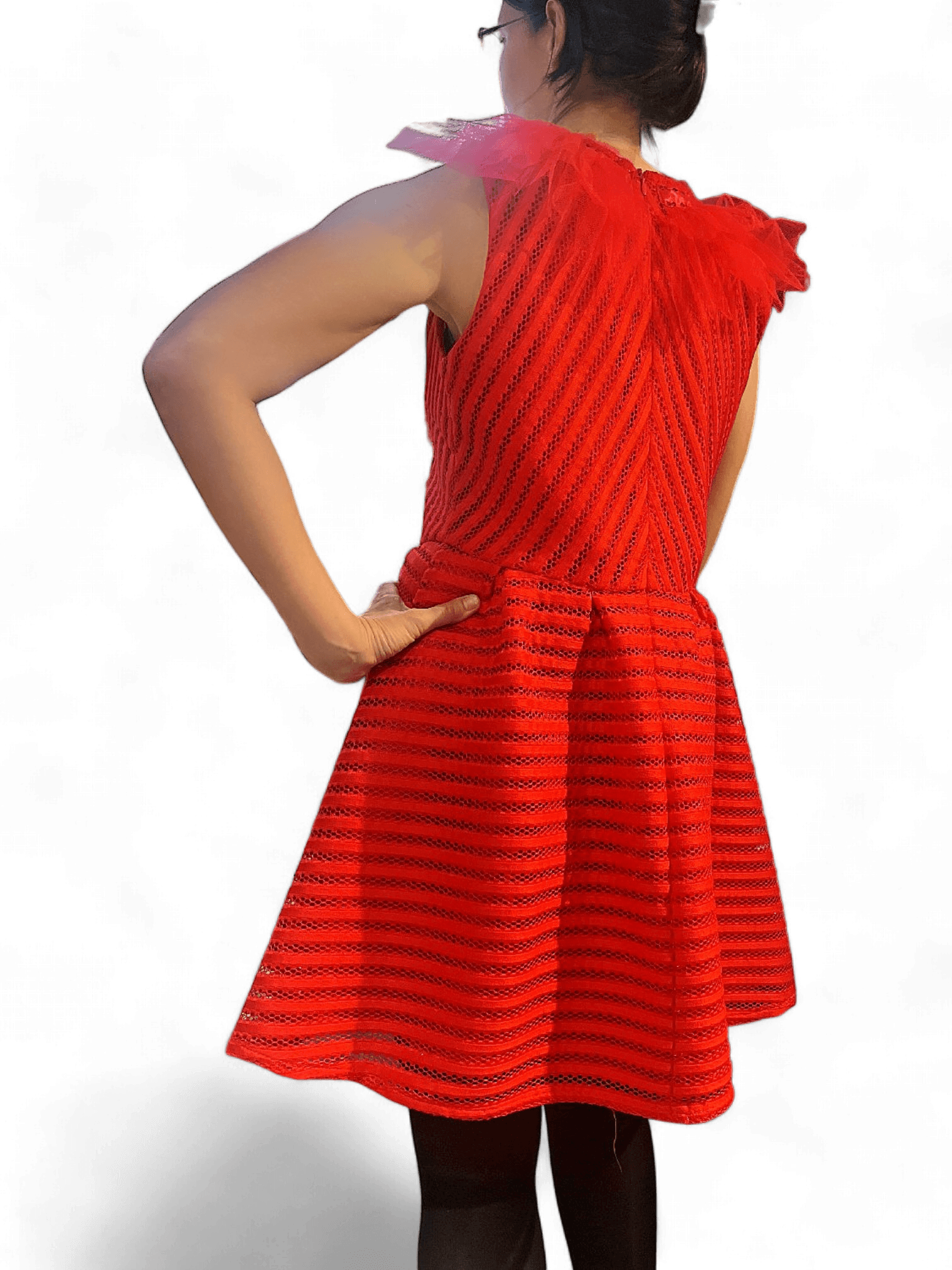 Vibrant Remake Red Tulle Cocktail Dress - Romantic & Chic 5