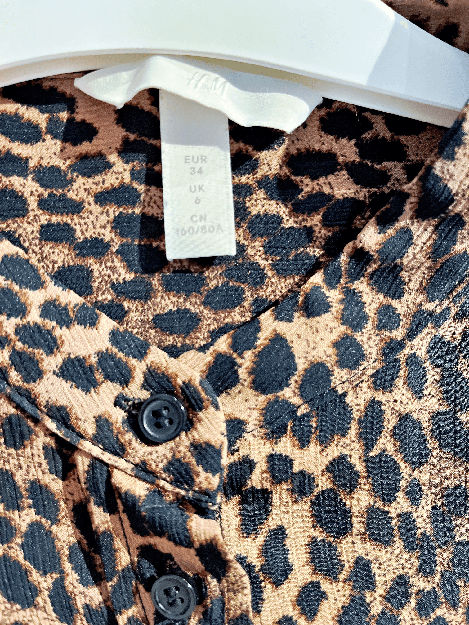 Trendig leopardmönstrad blus från H&M 7
