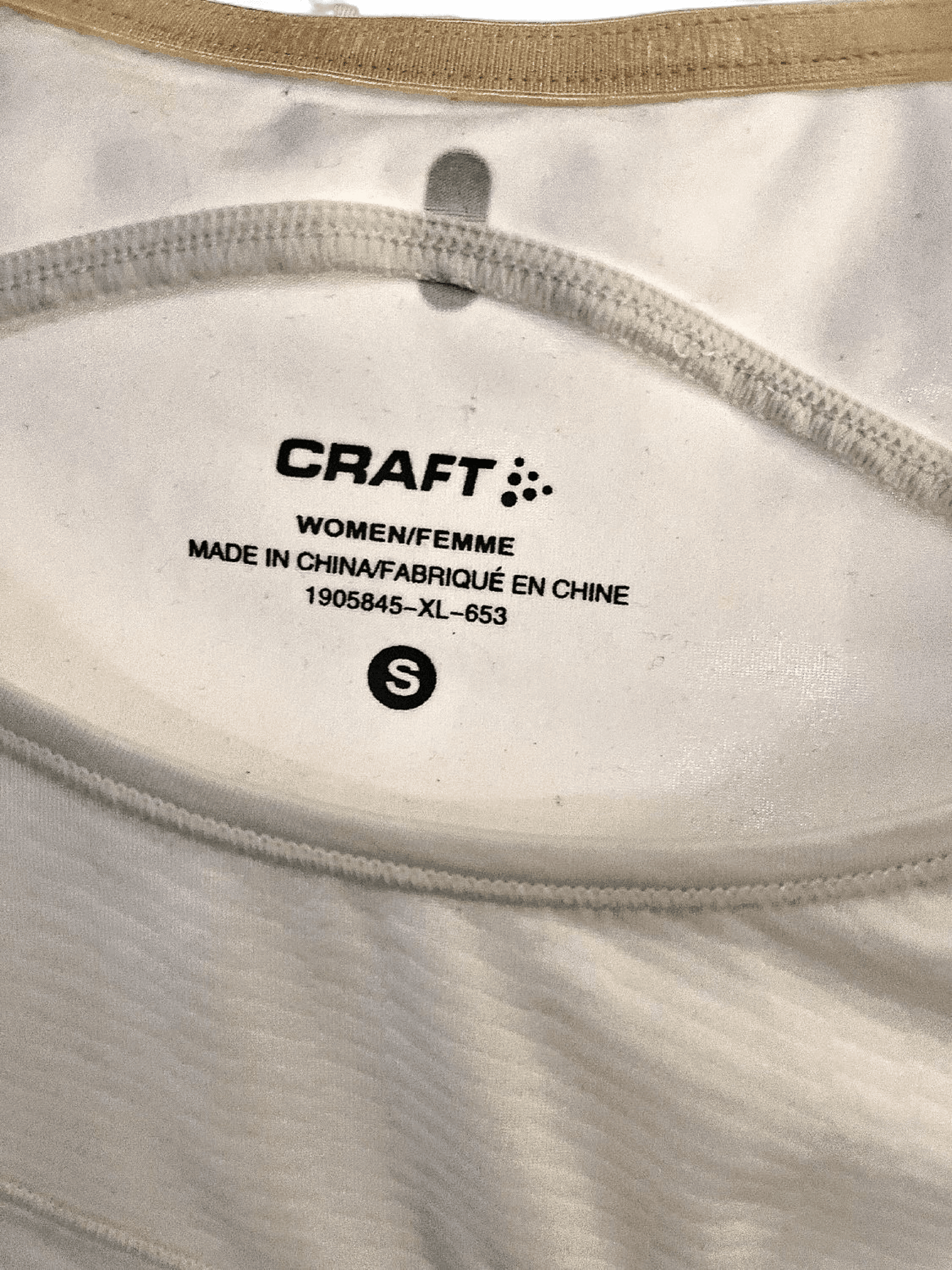 Craft sporttopp för kvinnor - Vit med svarta detaljer 3