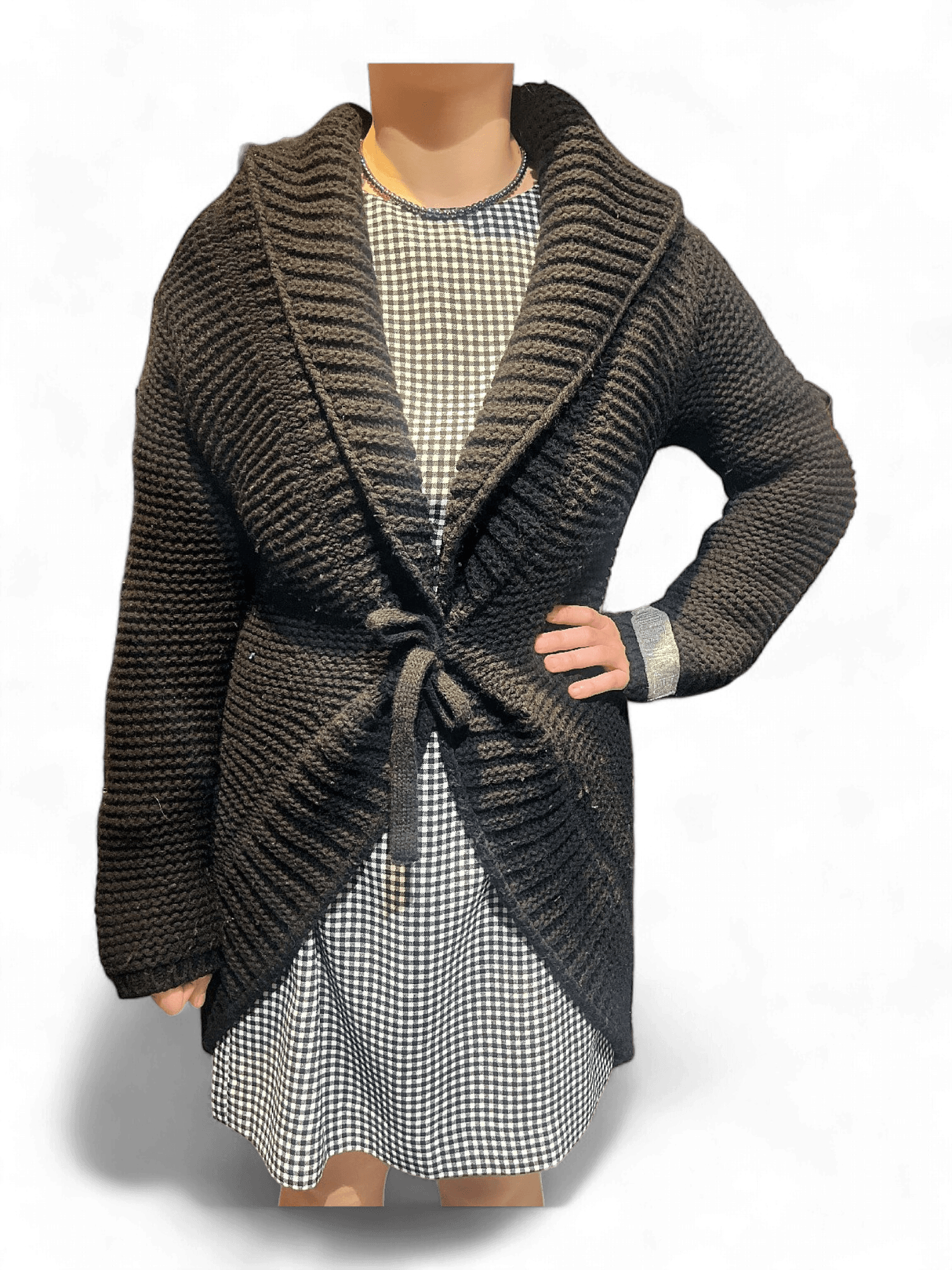 Nolita Moves Svart Stickad Kofta med Kashmir och Merino 1