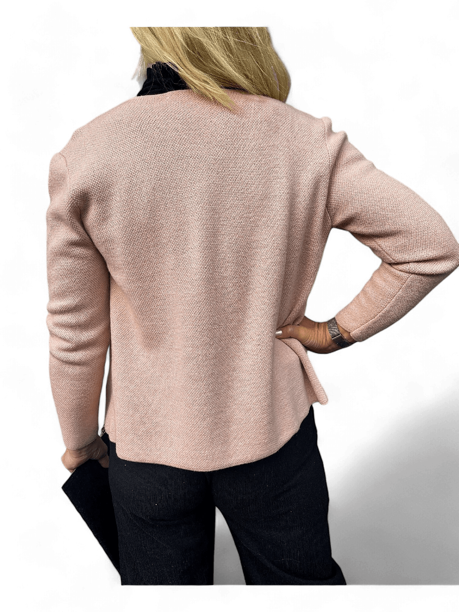 Stilren Siri Linnebjerg kofta i rosa - perfekt för hösten 3