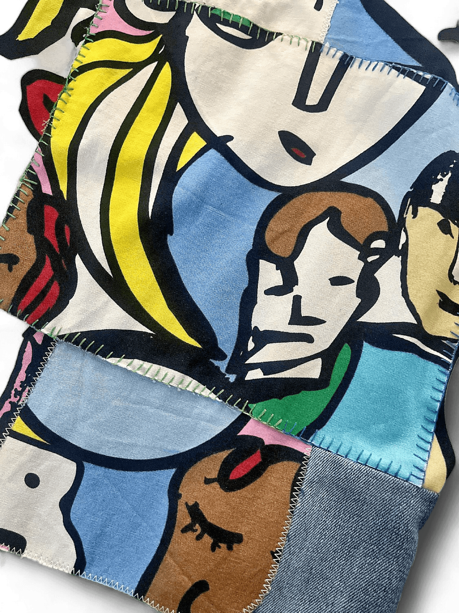 Modern bomullsflerfärgad konst-T-shirt 3