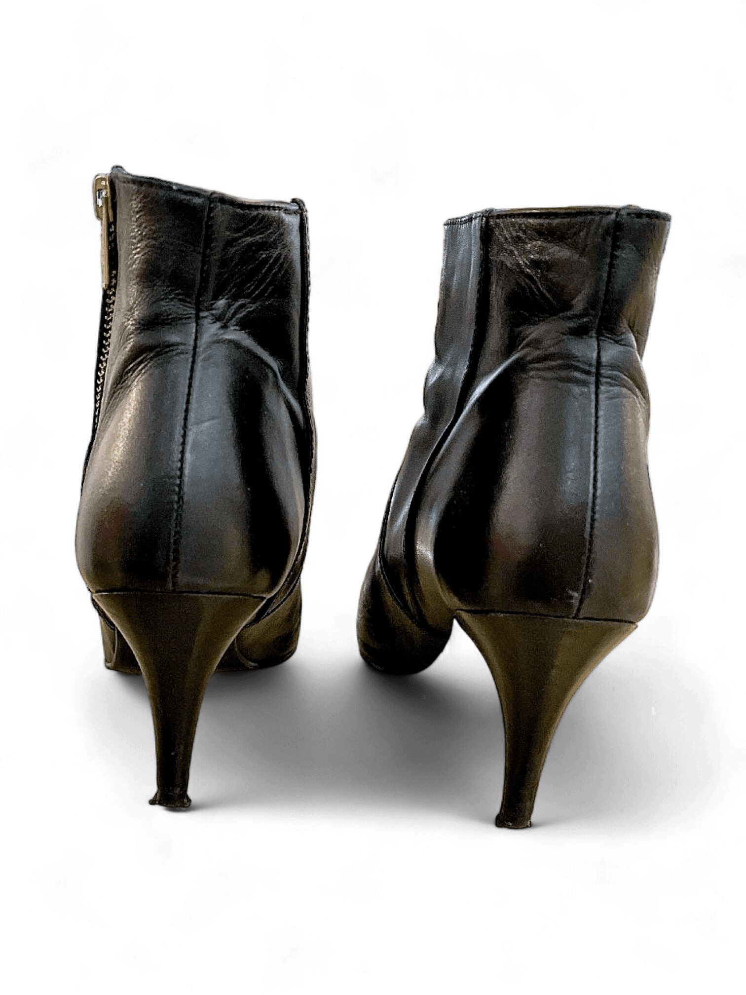 Eleganta Tiger of Sweden svarta ankelboots med klack 2