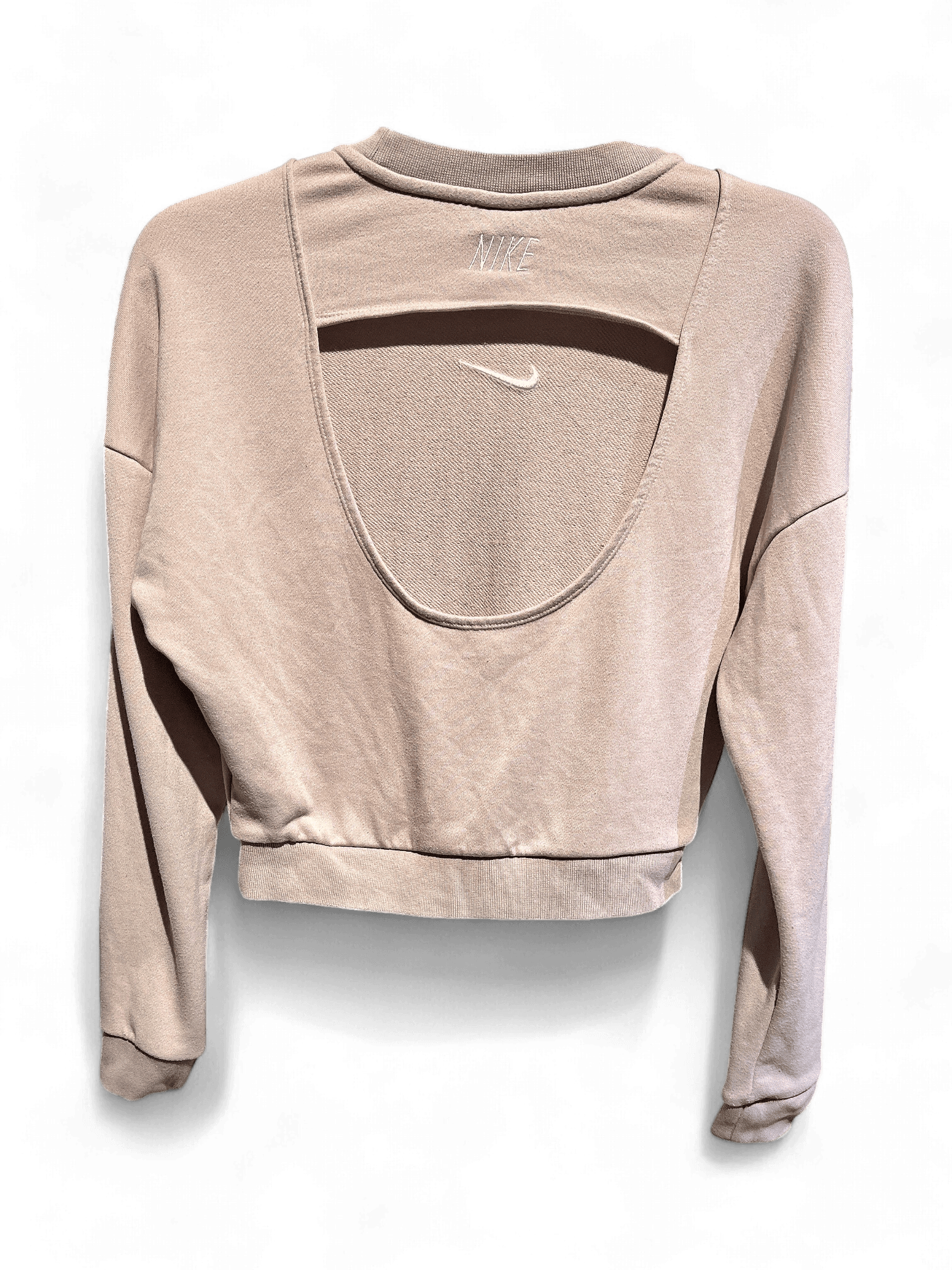 Modern Nike Dri-FIT Beige Crop Top Tröja 2