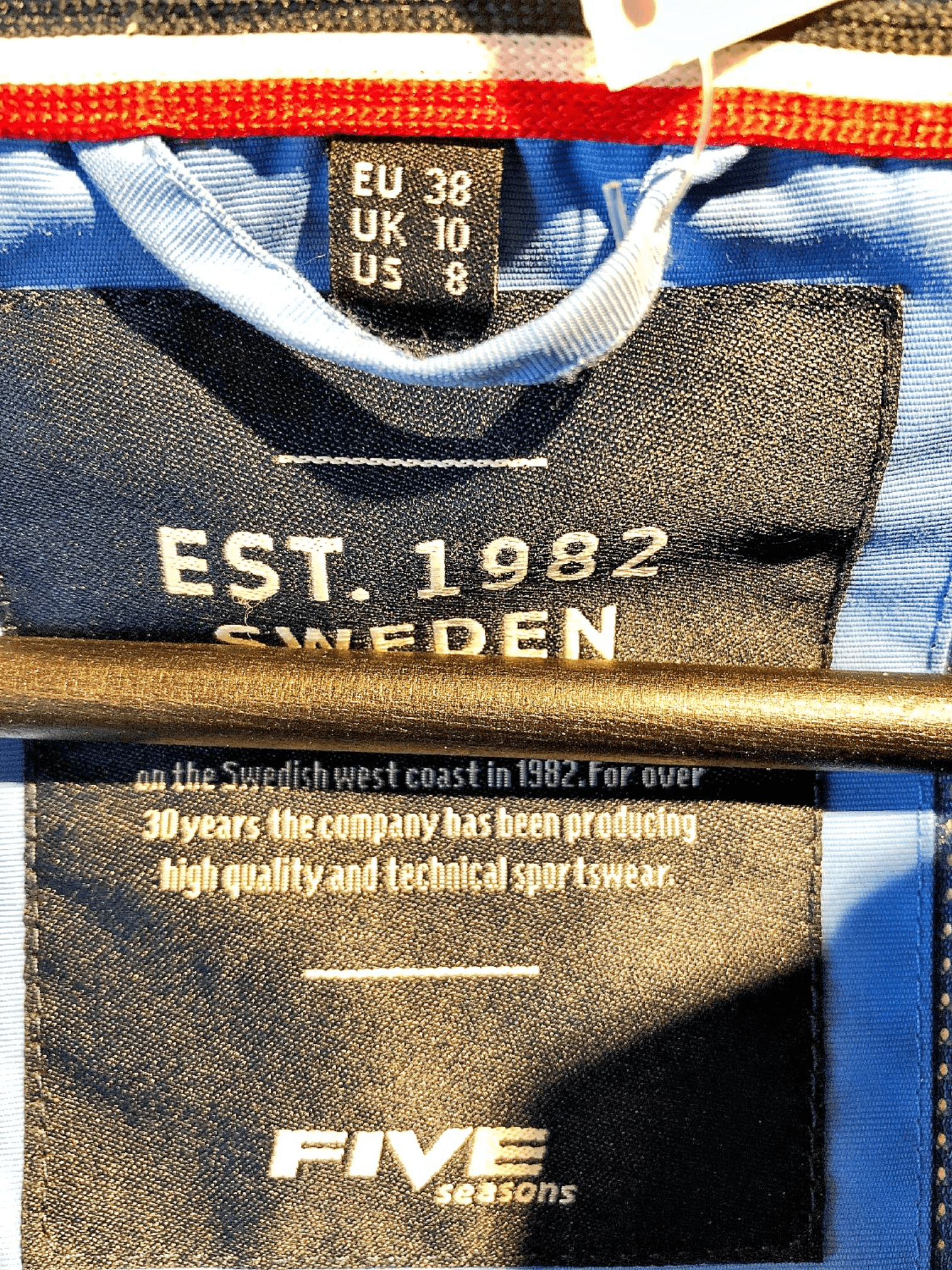 Ljusblå vindtät jacka Five Seasons 2