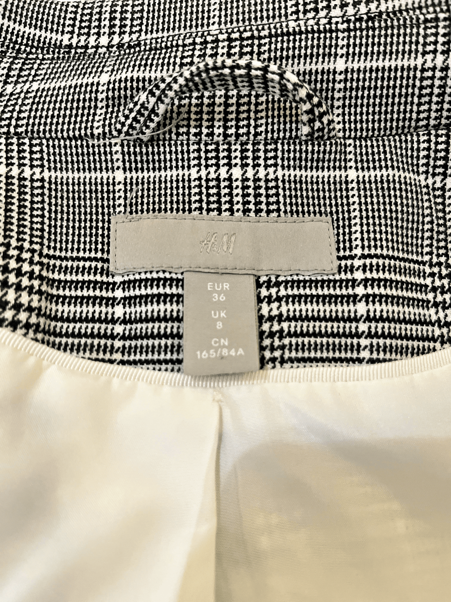 Modern Rutig Grå Kavaj 4